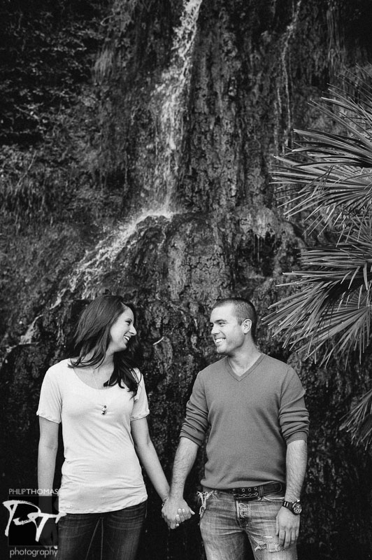Hanna and Drake - Japanese tea gardens - waterfall