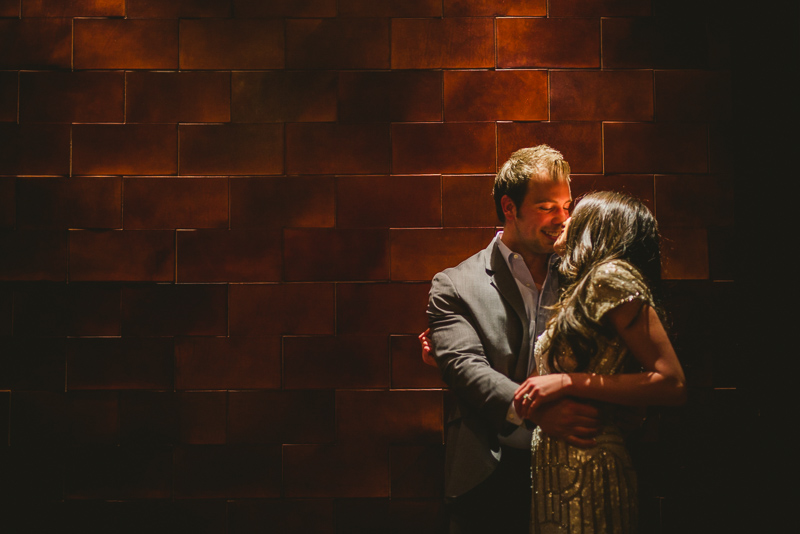 The couple, Brandon and Jennifer at Vic and Anthony's, Houston during their rehearsal dinner.