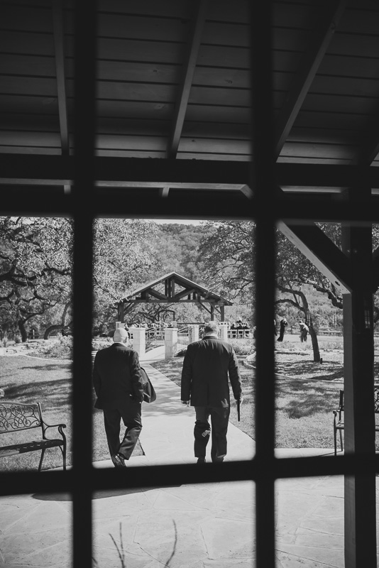 The groom walks out at Bella Spings