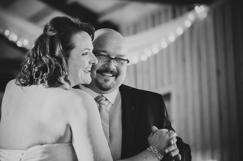 A happy couple dancing at Bella Springs