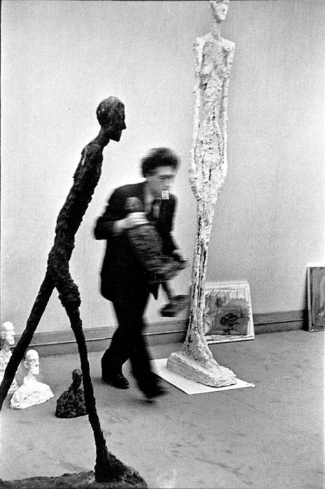 Photograph of Alberto Giacometti by Henri Cartier-Bresson