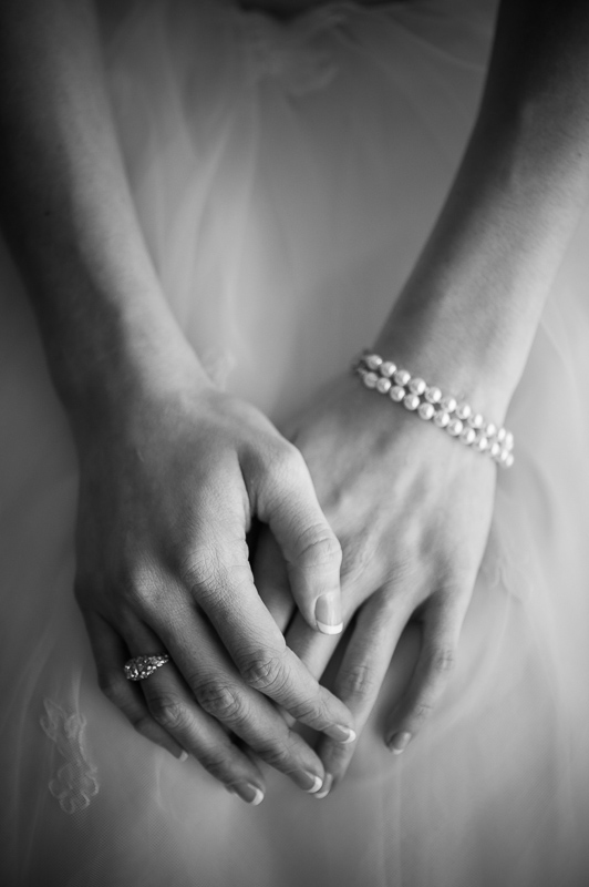 Brides hands