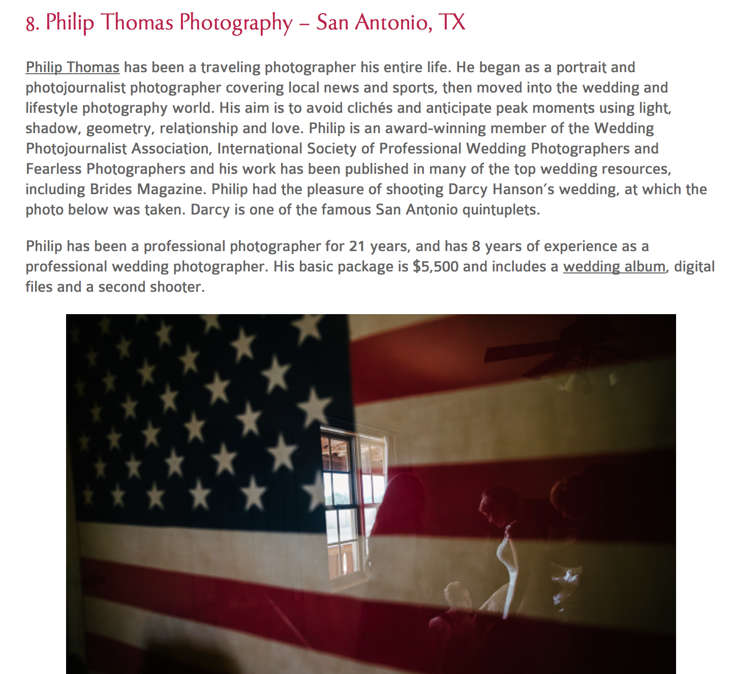 Philip Thomas - Top 20 Wedding Photographer in Texas - Bridebox