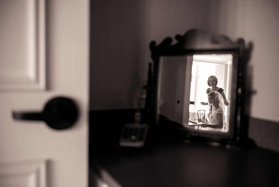 Mother and daughter - final touches -Philip Thomas Photography