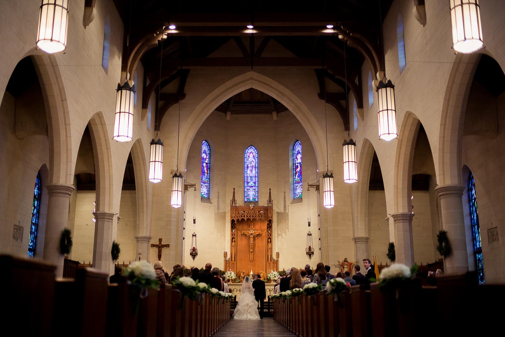 Holy Rosary, Houston, Wedding photographer Philip Thomas