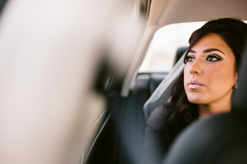 San Antonio wedding photographer. Philip Thomas -The bride in car to church