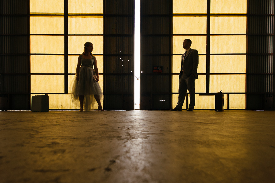 Engagement Shoot at 1940 Air Museum, Houston, Texas