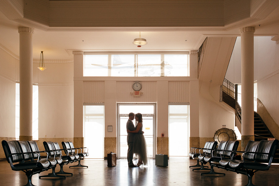 1940 Air museum Houston Engagement Session