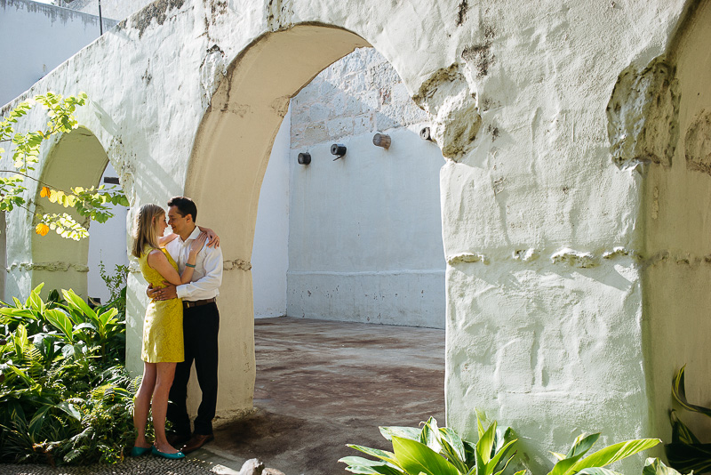 Couple's engagement session at the Governors Mansion, San Antonio, Texas