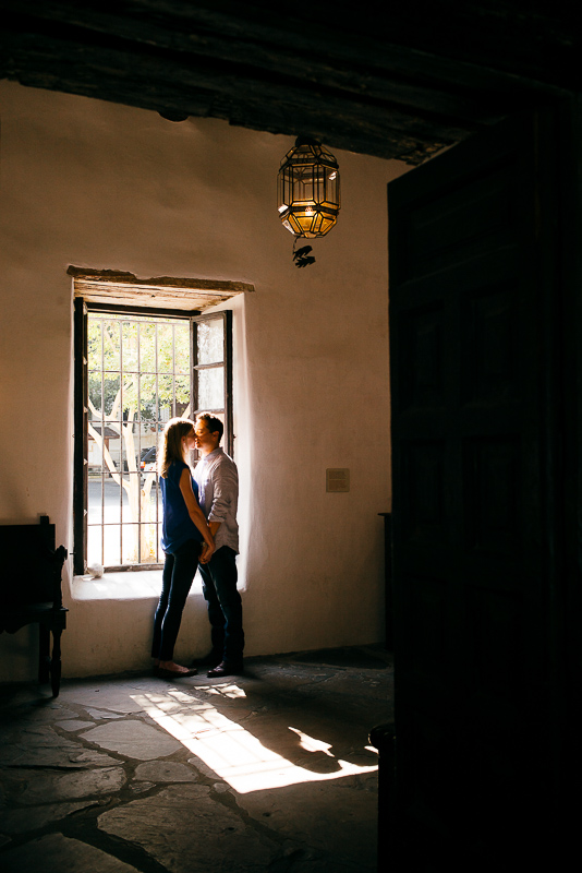 Couple's engagement session at the Governors Mansion, San Antonio, Texas