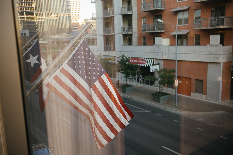 Looking out of the W Hotel, Austin