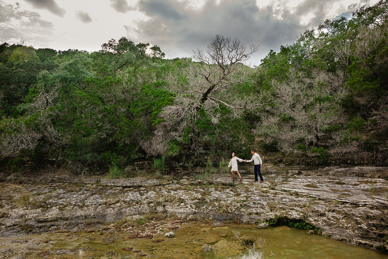 San Antonio Hill Country Engagement by spring