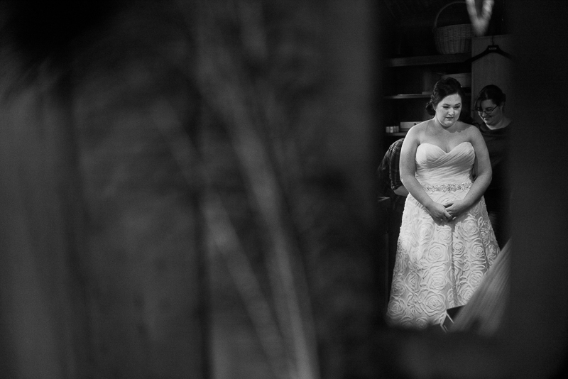 Welfare Cafe wedding bride in mirror