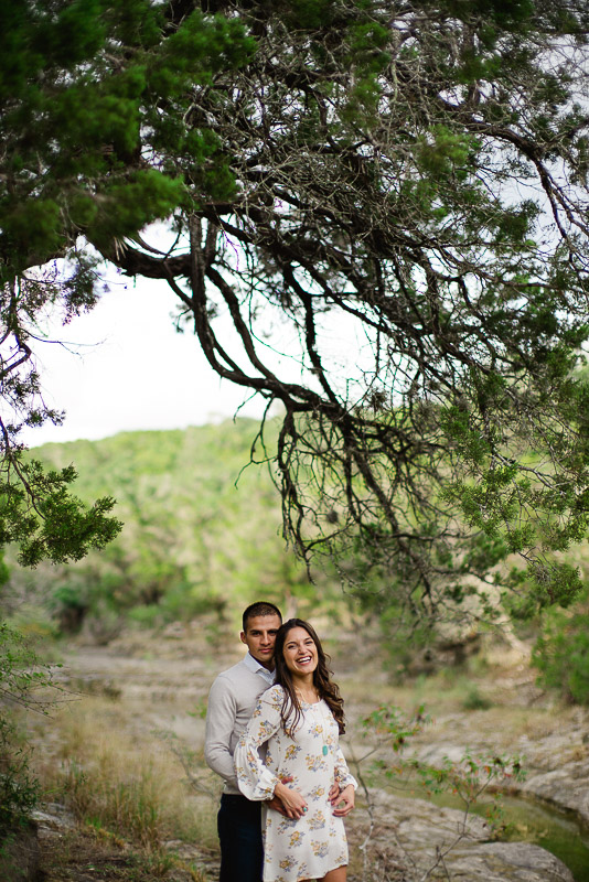 Engagement session at clear springs park