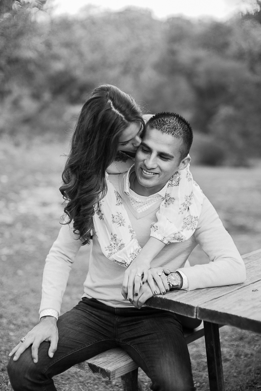 San Antonio Hill Country Engagement session at clear springs park