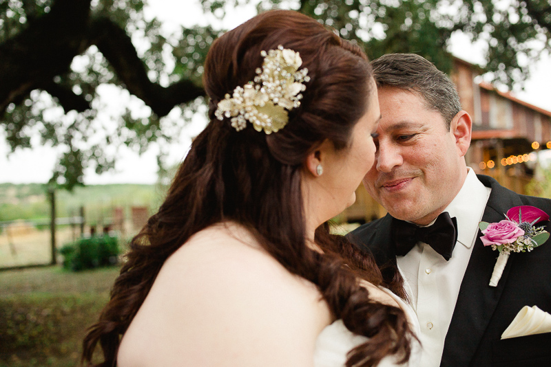 Meredith and Richard share a private moment at Welfare Cafe wedding