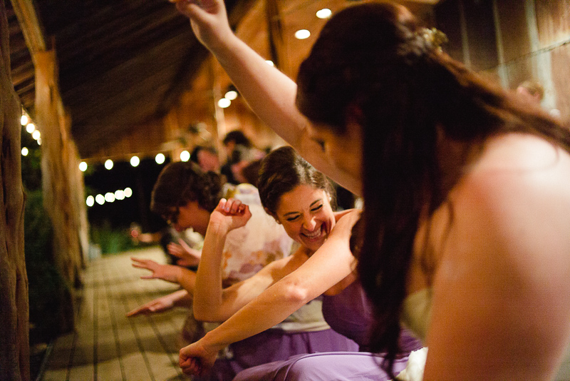 Bride dancing at Welfare Cafe wedding