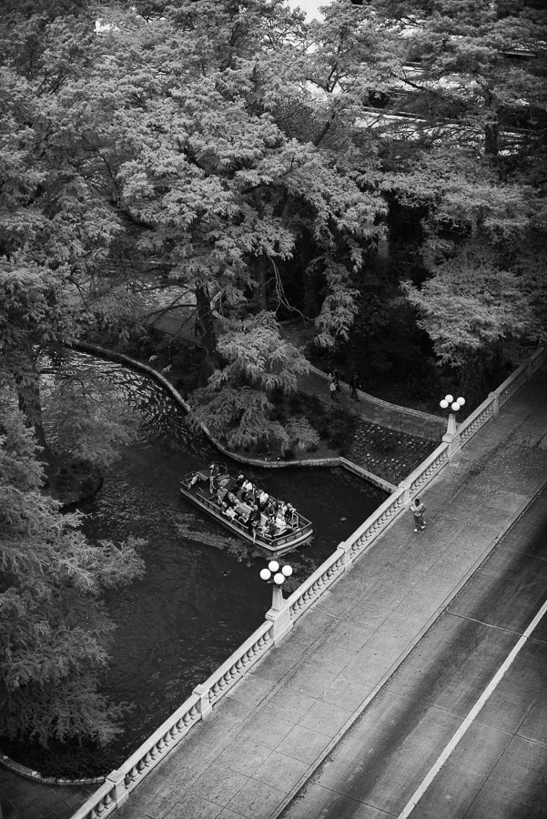 Looking down to the riverwalk from Westin Riverwalk