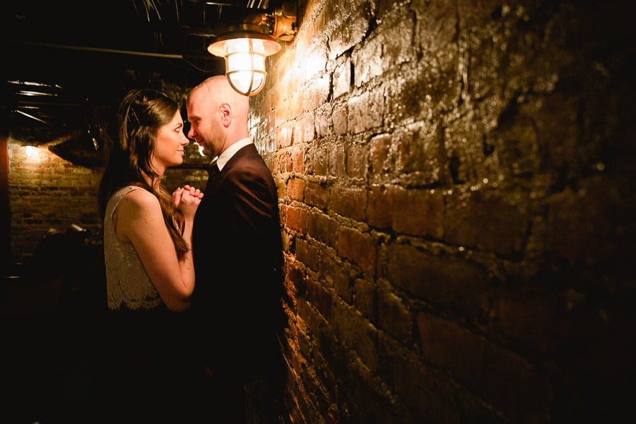 Engaged Couple in the basement The Bryan Museum 