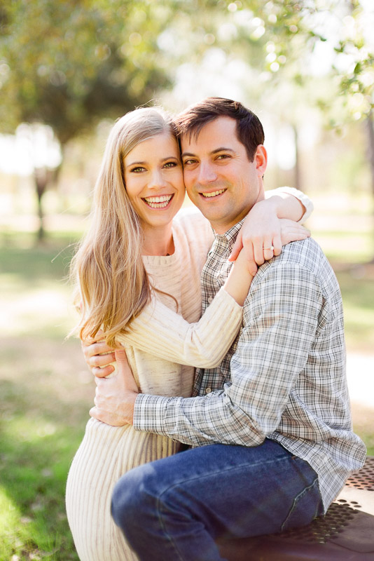 Hermann Park Engagement formal portrait