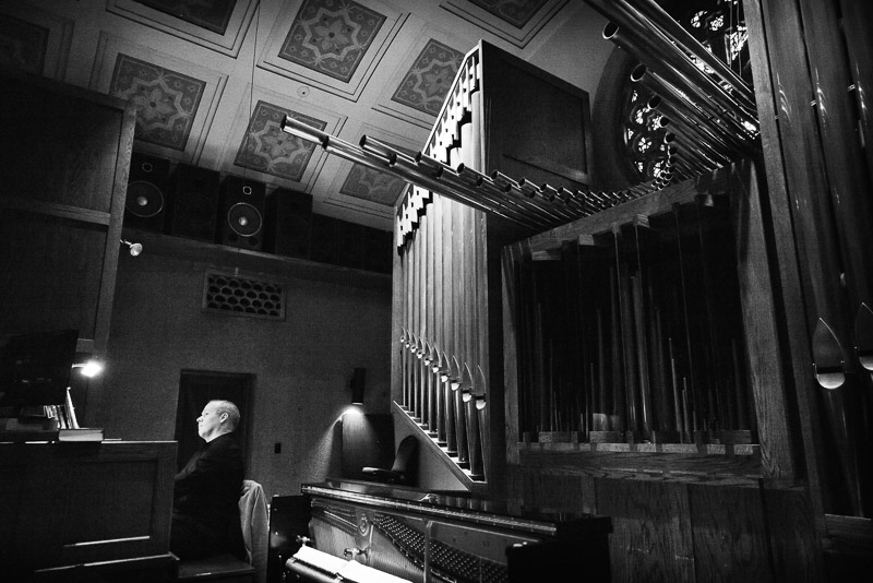 The beautifully ornate organ at St. Anne Catholic Church, Westheimer Rd, Houston
