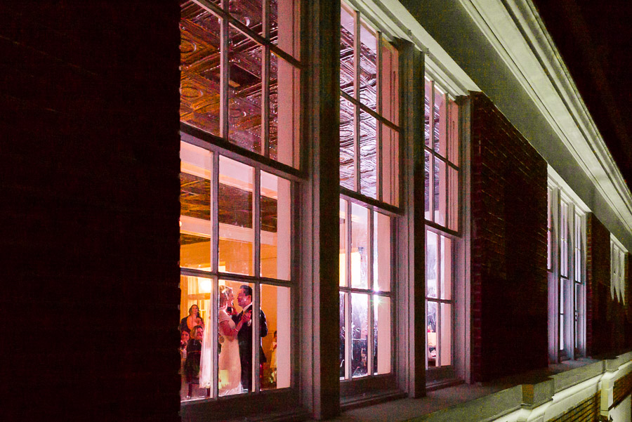 First dance wedding reception at Houston Heights Fire Station