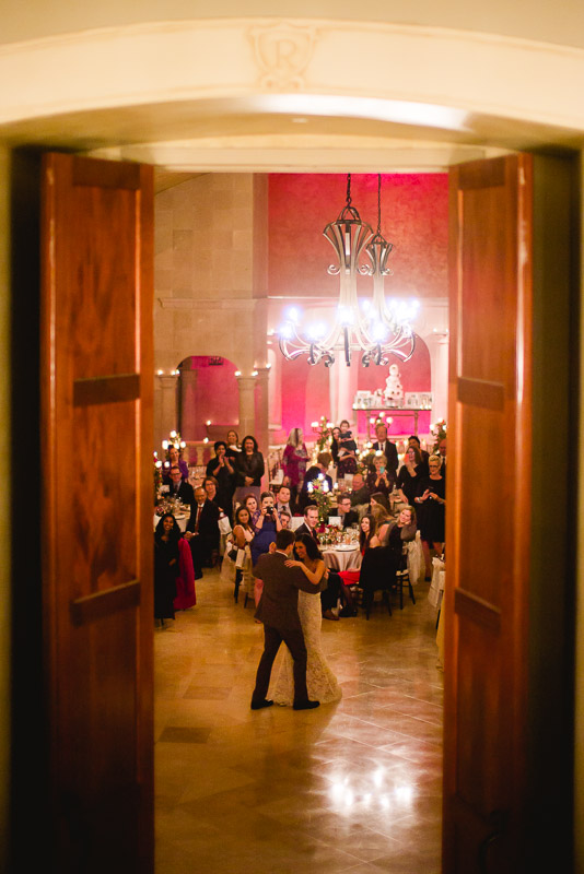 First dance wedding reception at The Bell Tower on 34th, Houston.