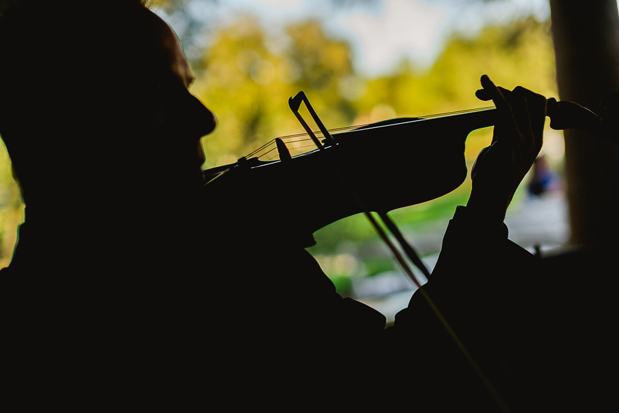 Andrew Small, violinist at Dominion Country Club Wedding