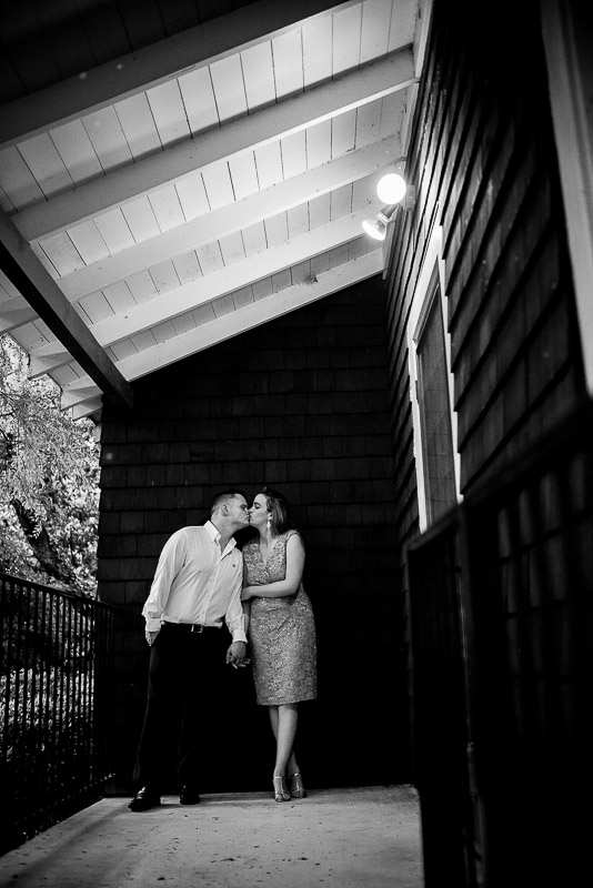 Landa Library Engagement Photos-a kiss