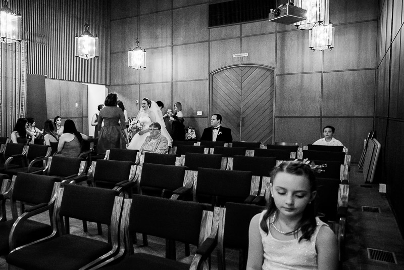 Pre ceremony moment at Margarite B. Parker Chapel