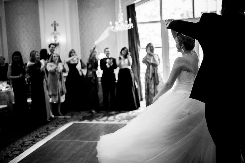 Bride twirls on dance floor at The Westin Riverwalk, San Antonio, Texas