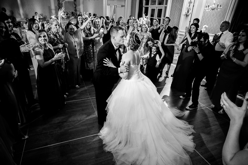 Final kiss wedding reception The Westin Riverwalk, San Antonio, Texas