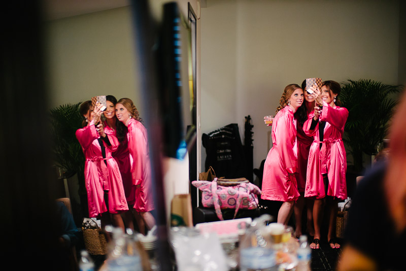 Bridesmaids selfies at The Valenica