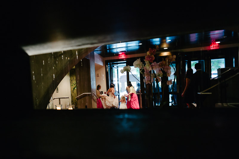 Bridal party prepares to leave The Valencia