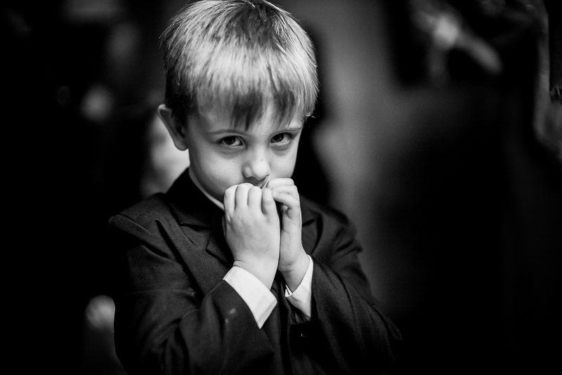 A shy ring bearer- San Fernando Cathedral, San Antonio, Texas