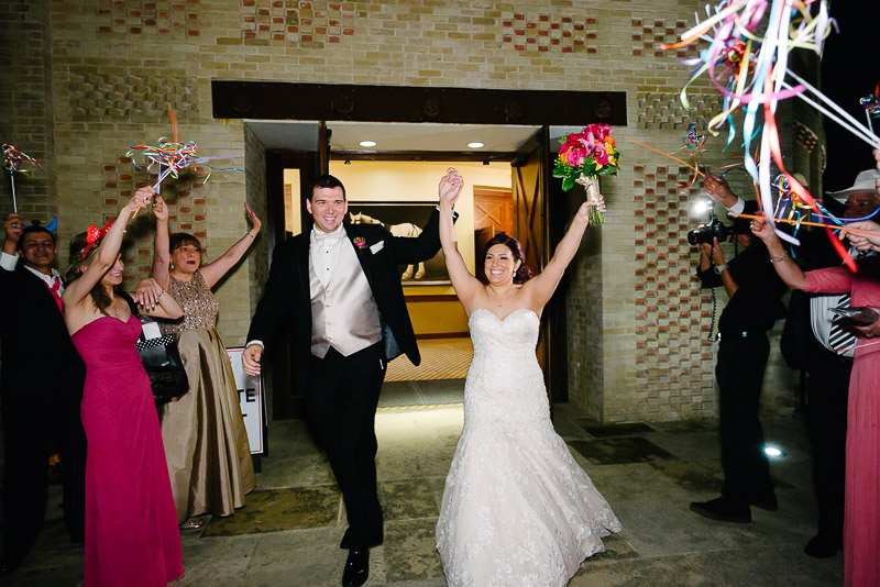 The Pearl Brewery wedding couple depart