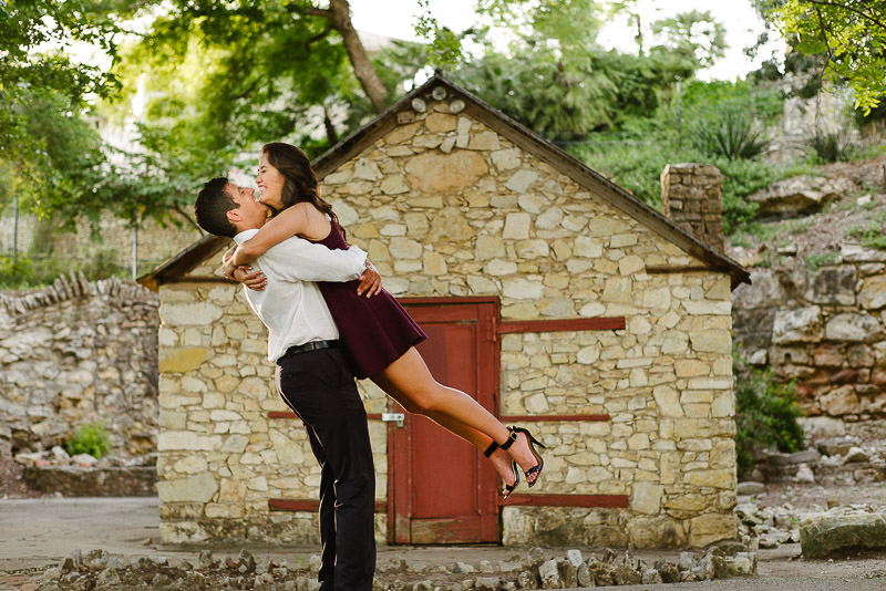 Japanese sunken gardens engagement shoot