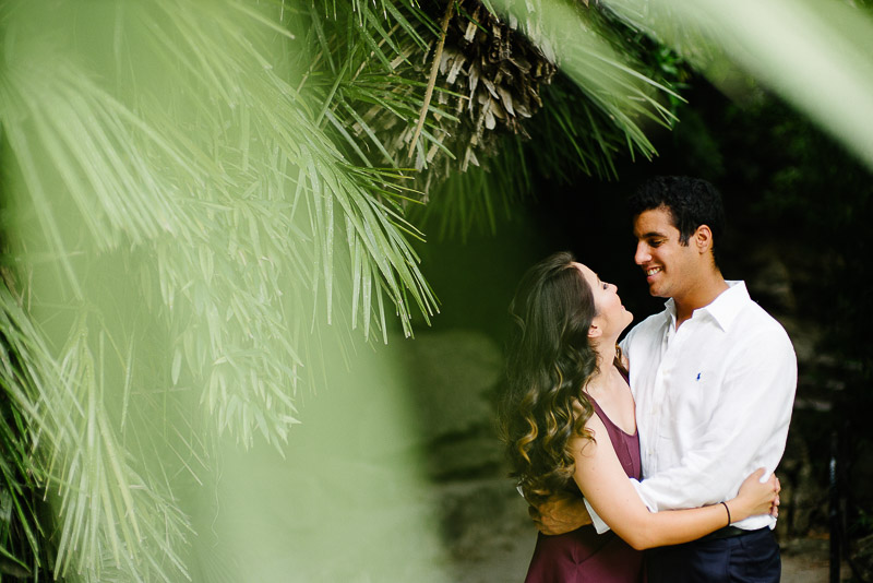 Japanese sunken gardens engagement shoot