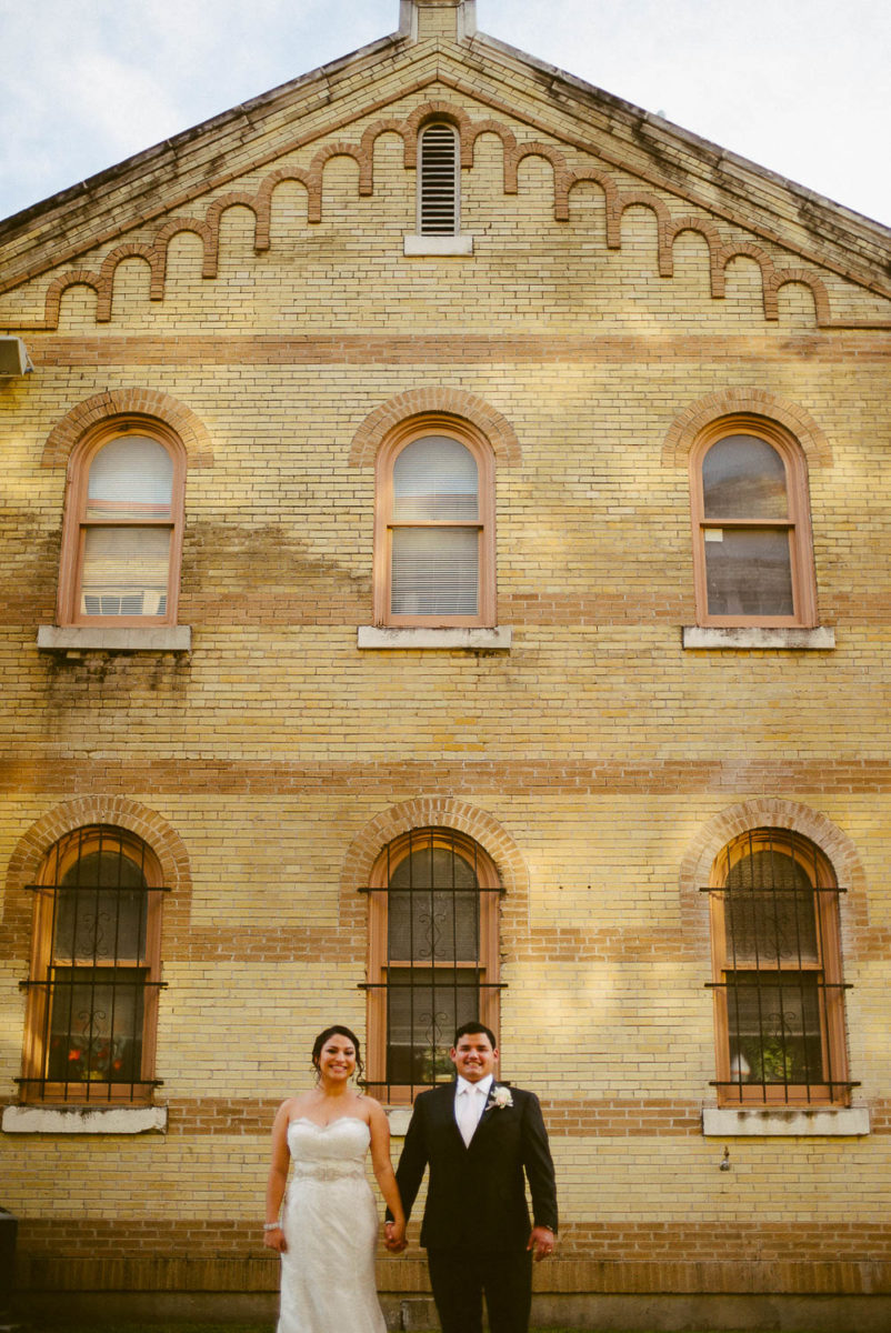 Image of couple outside immaculate-heart-of-mary-church-philip-thomas-photography
