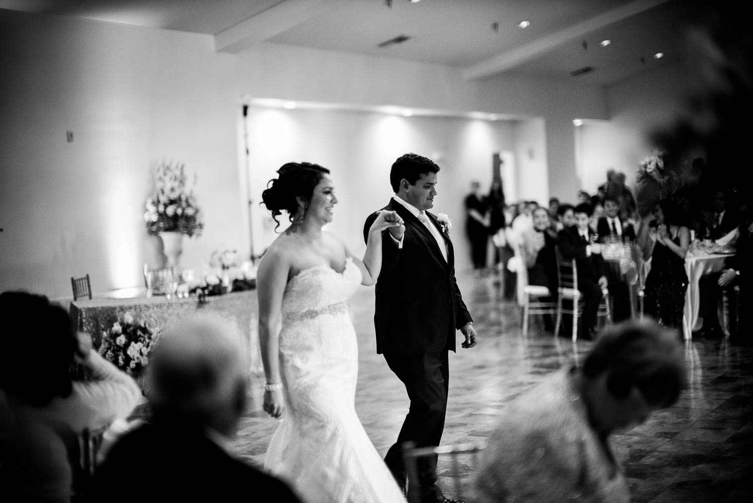 Couple proceed to have their first dance at granberry-hills-weddings-philip-thomas-photography