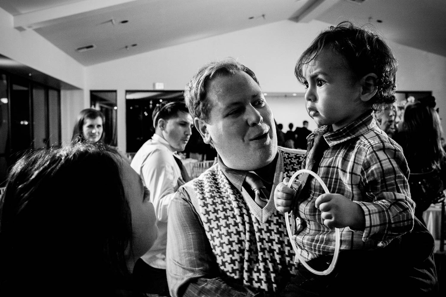 Little boy at wedding reception Immaculate Heart, Granberry Hills Wedding, Philip Thomas Photography