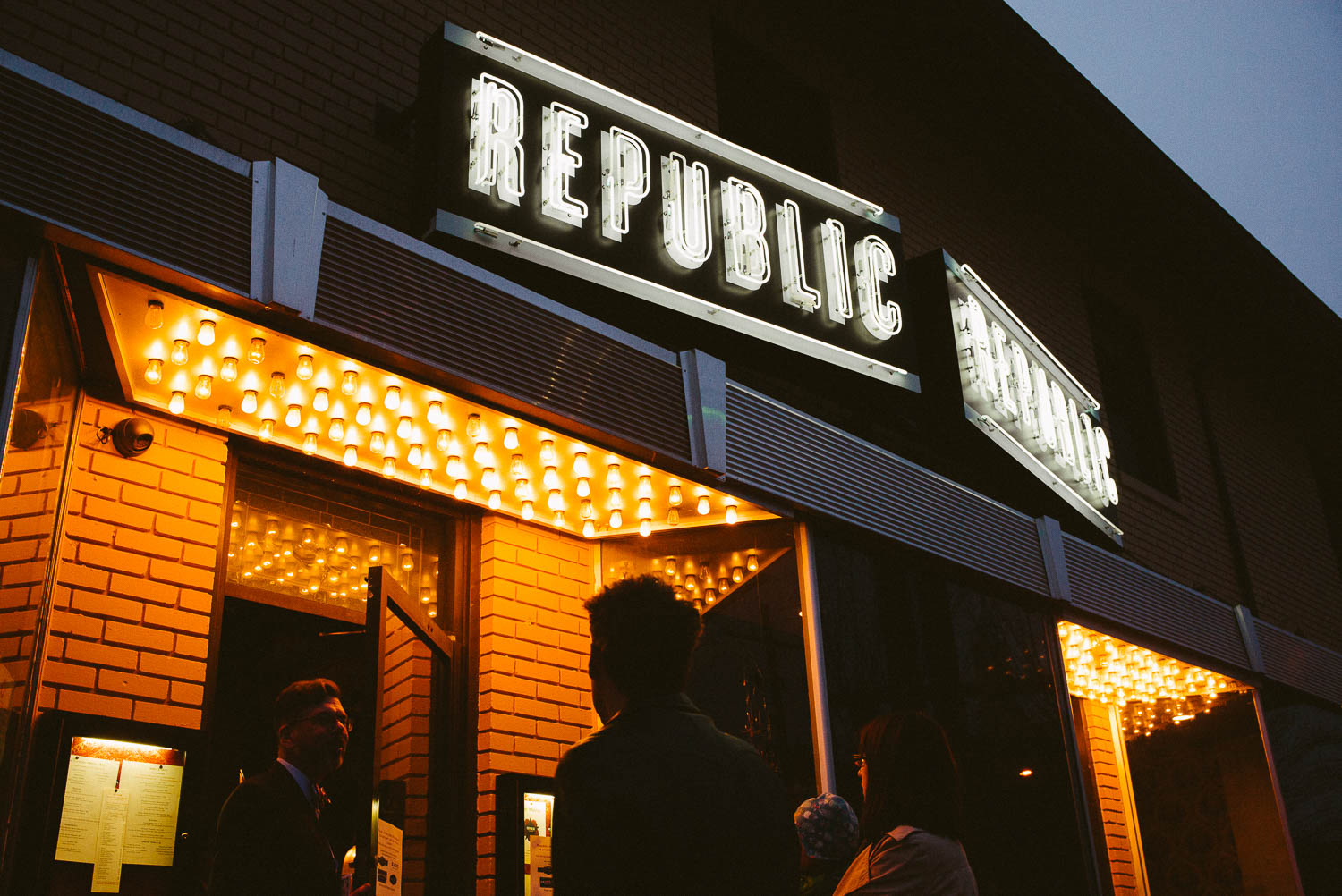 Image of the exterior republic at Takoma Park Washington DC Leica Wedding photographer-Philip Thomas