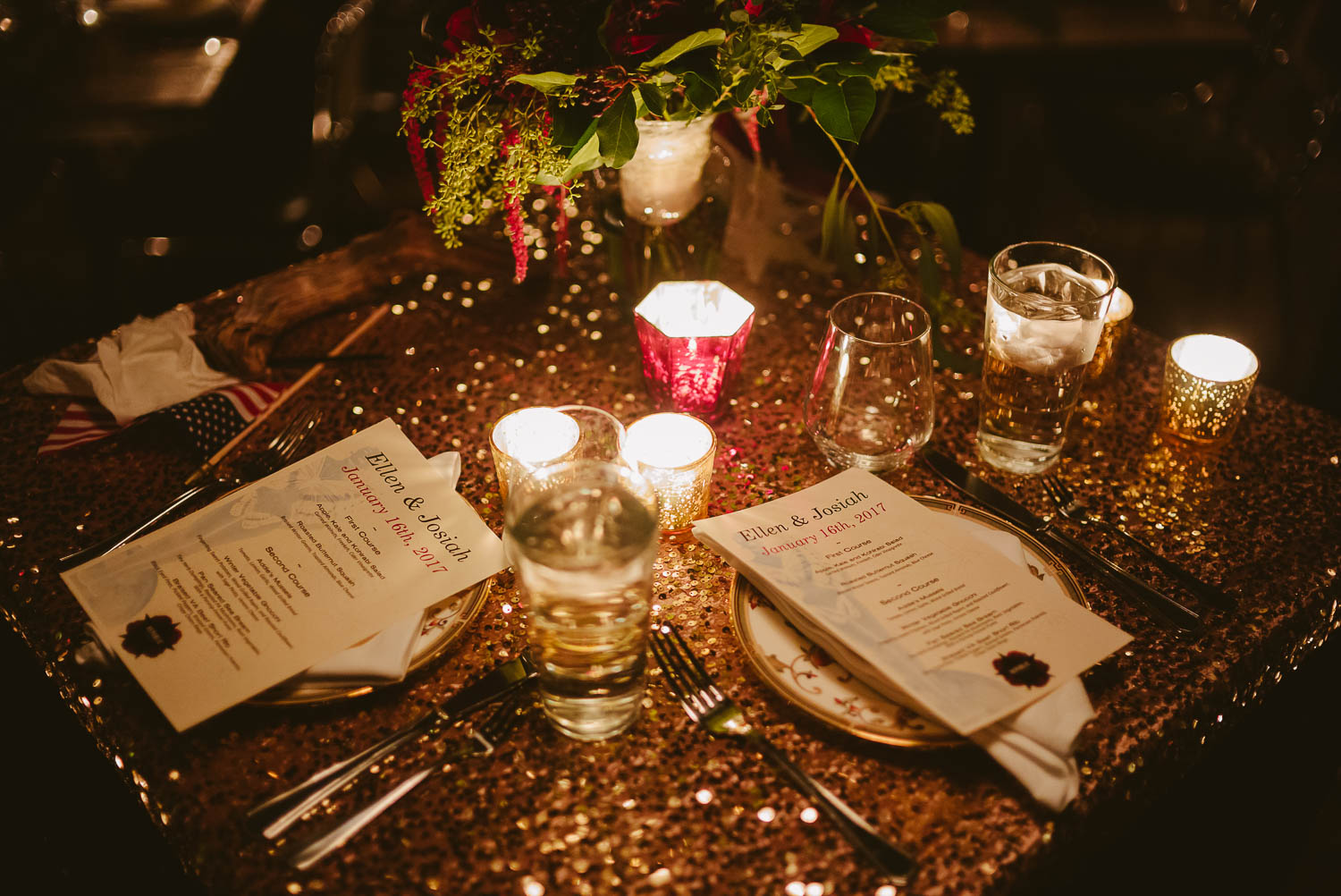 Menu details wedding Republic Takoma Park Washington D.C-Leica Wedding photographer-Philip Thomas