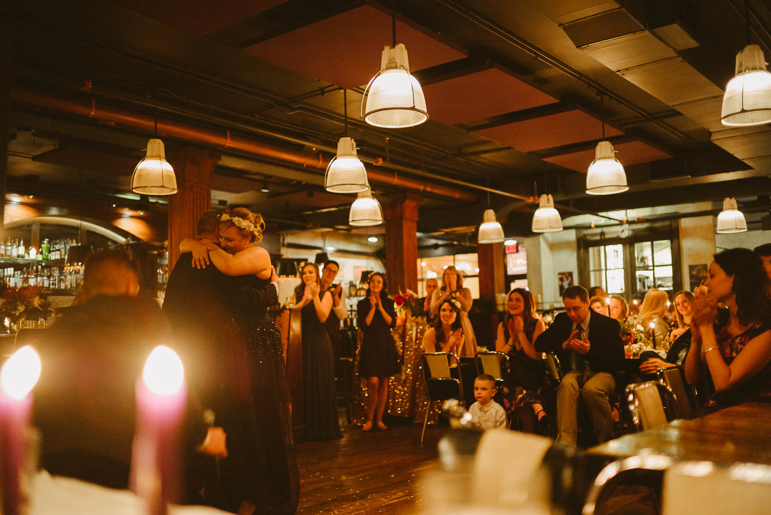 First dance with brides father at Republic Takoma Park Washington D.C-Leica Wedding photographer-Philip Thomas