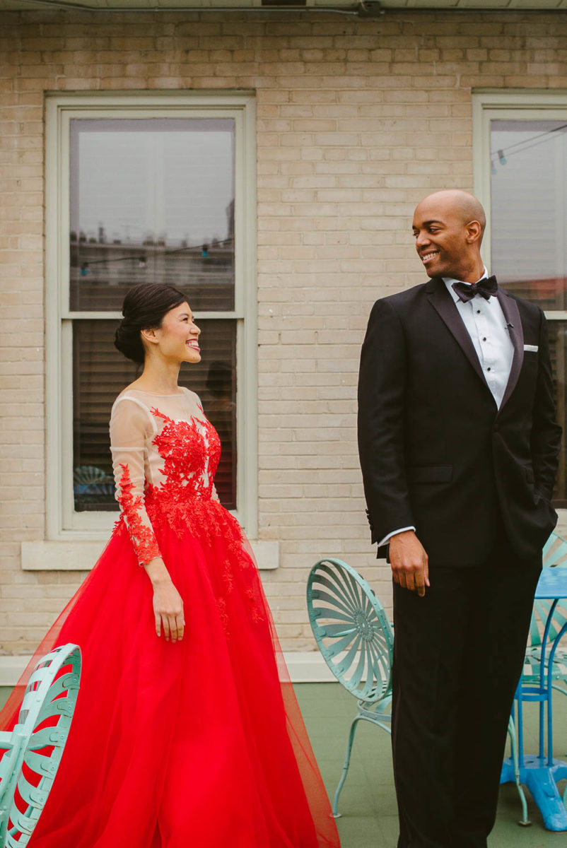 First look as groom see his bride, Hotel Havana -Leica photographer-Philip Thomas Photography