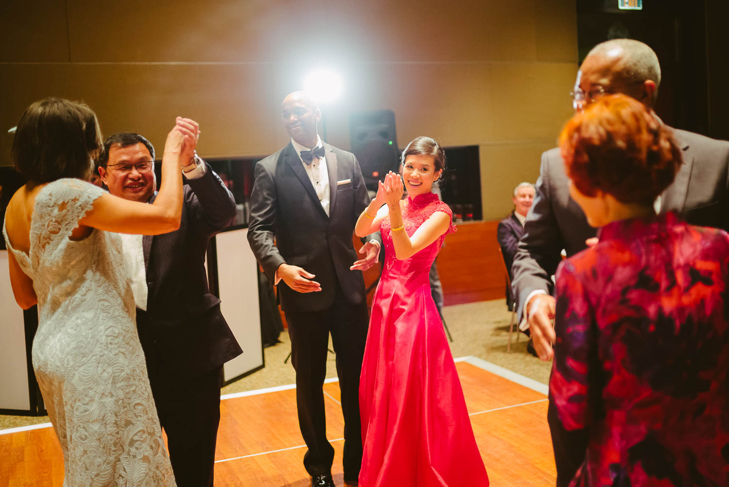 Parents of the couple share first dance at La Orilla Del Rio Ballroom-Leica photographer-Philip Thomas Photography