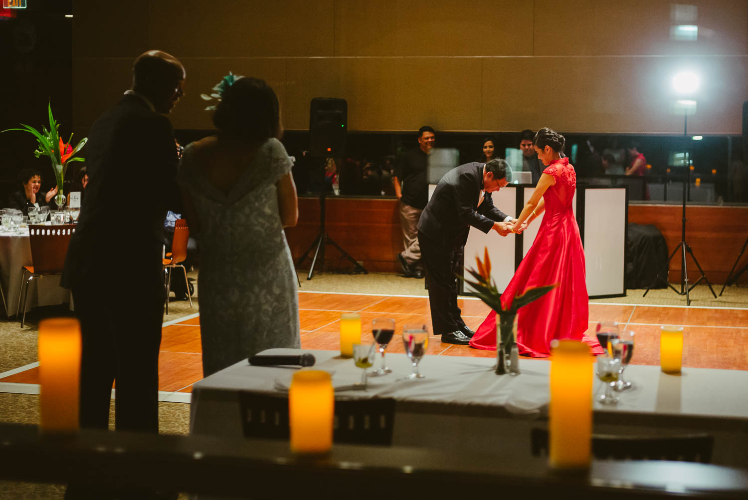 A special moment captured with father of the bride bowing to his daughter at La Orilla Del Rio Ballroom-Leica photographer-Philip Thomas Photography