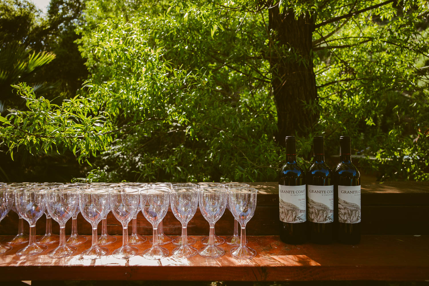 Detail shot of wine glasses at 1909 Topanga California Wedding-Leica-Philip Thomas