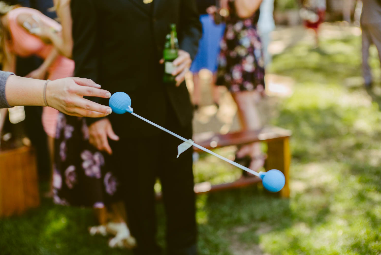 Outdoor wedding games at 1909 Topanga California Wedding-Leica-Philip Thomas