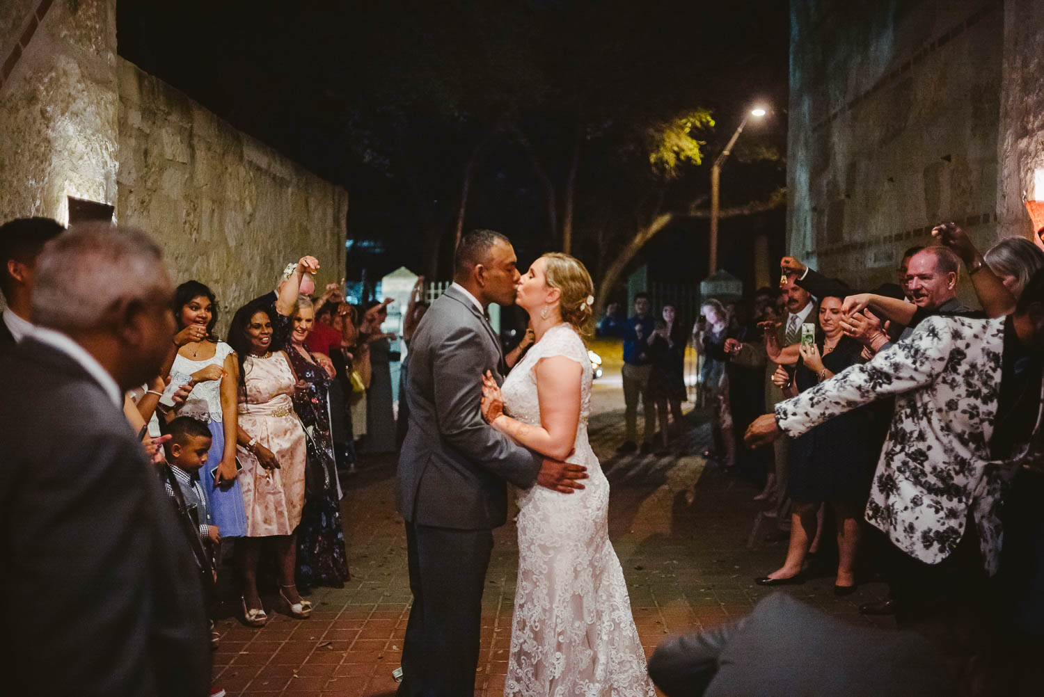 Wedded couple depart The-Witte_Museum-Leica-wedding-photographer-Philip Thomas Photography